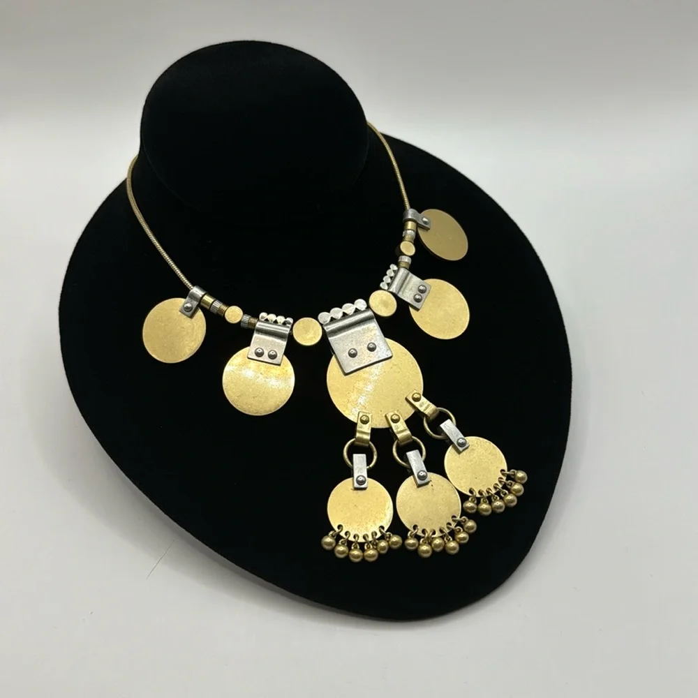 MADEWELL Mixed Metals Statement Necklace - Picture 3 of 12